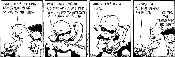 Big Top Comic Strip for August 30, 2003 