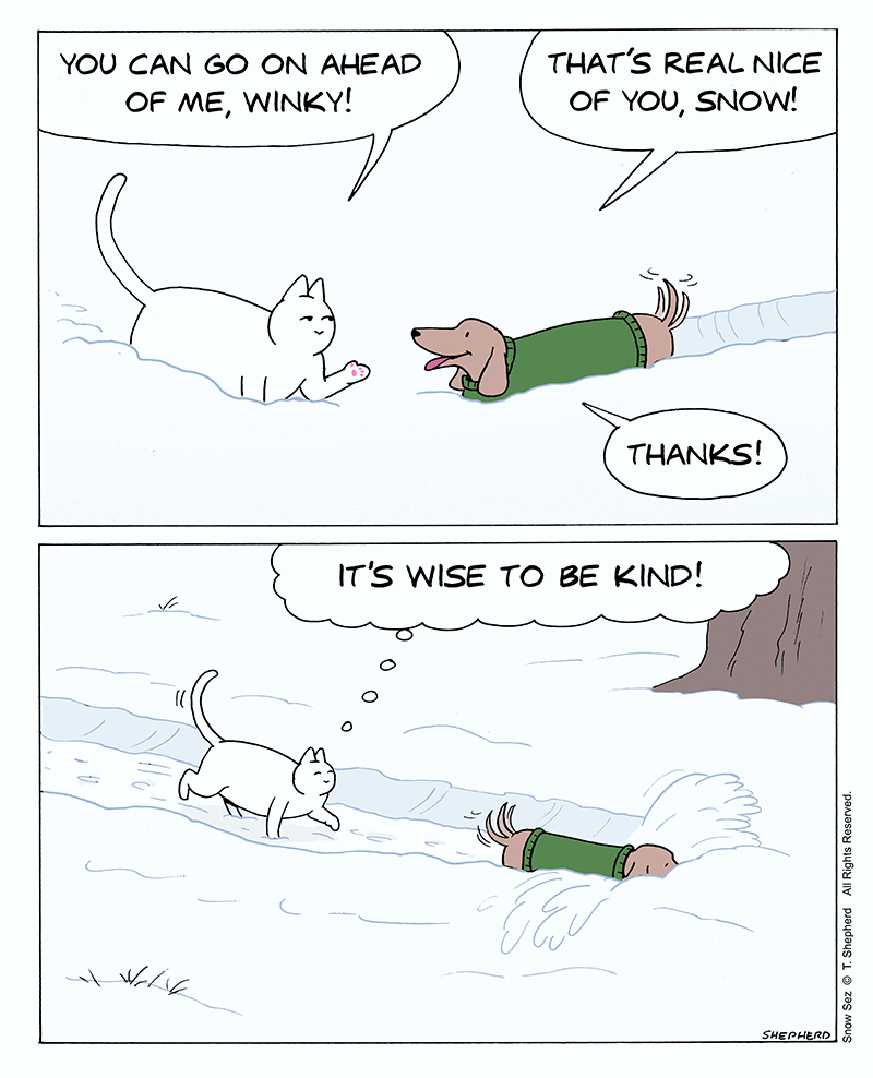 Snow Sez Comic Strip for February 17, 2025 