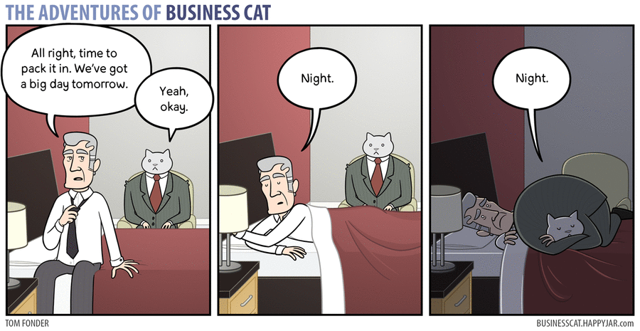 The Adventures of Business Cat Comic Strip for November 09, 2015 