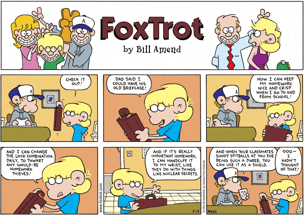 FoxTrot Comic Strip for August 28, 2005 