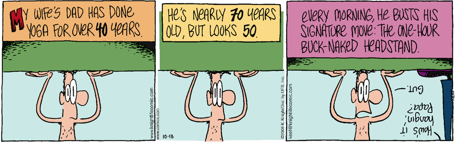 The Knight Life Comic Strip for October 13, 2008 
