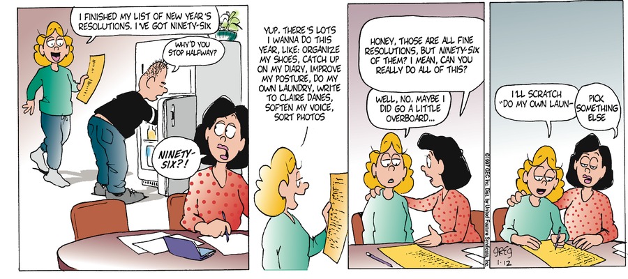 Luann Againn Comic Strip for January 12, 2025 