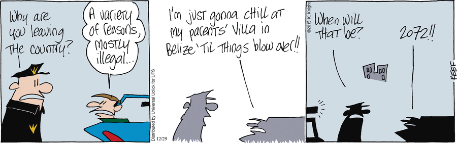 The Knight Life Comic Strip for December 29, 2015 