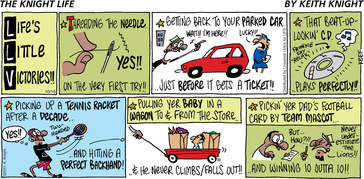 The Knight Life Comic Strip for October 16, 2011 