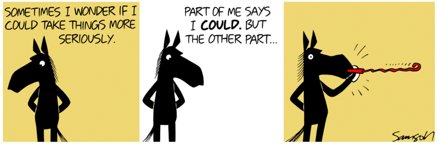 Dark Side of the Horse Comic Strip for October 12, 2017 