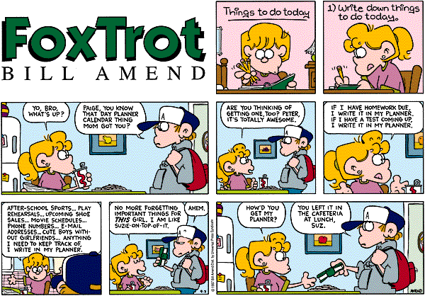FoxTrot Comic Strip for September 07, 1997 