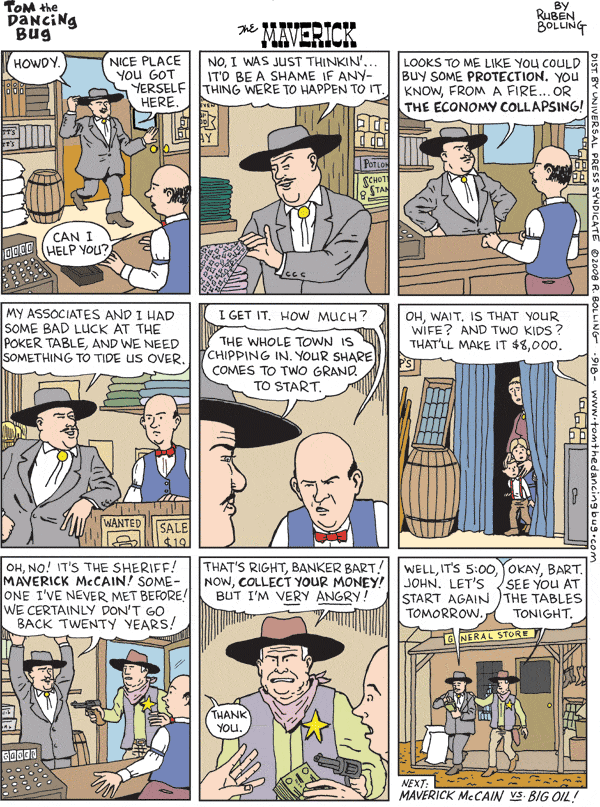 Tom the Dancing Bug Comic Strip for October 04, 2008 