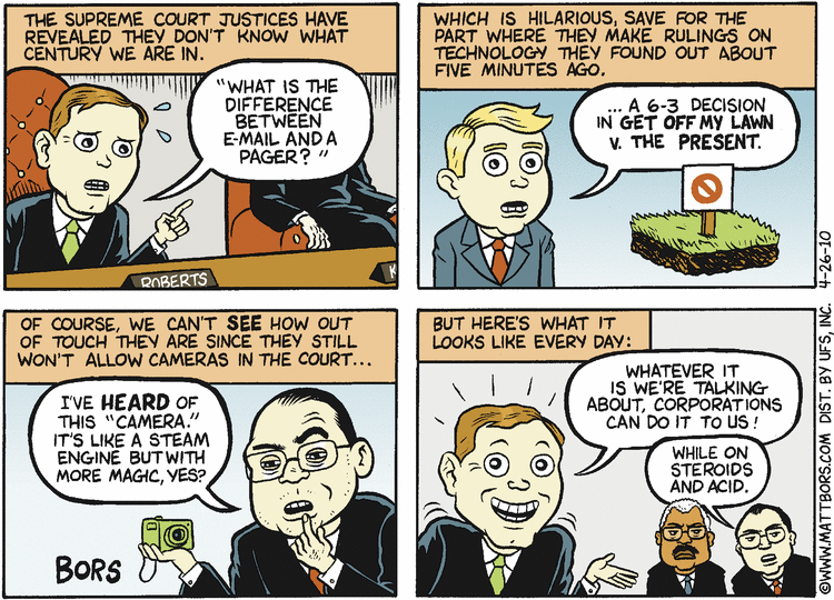 Matt Bors Comic Strip for April 26, 2010 
