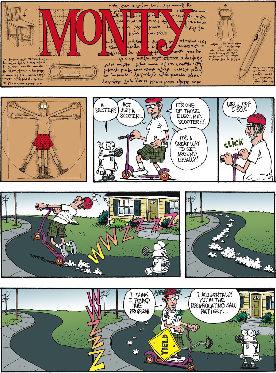 Monty Comic Strip for August 29, 2021 