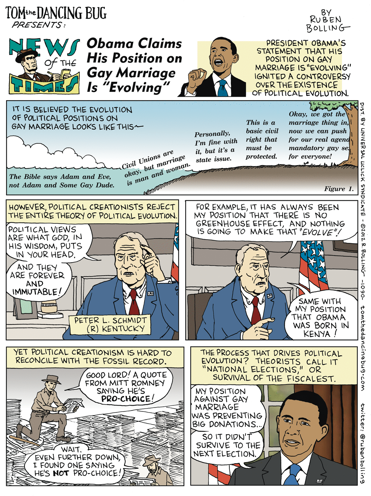 Tom the Dancing Bug Comic Strip for June 01, 2012 
