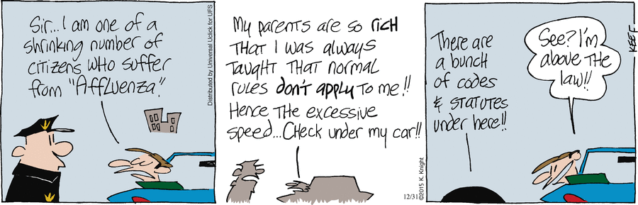 The Knight Life Comic Strip for December 31, 2015 