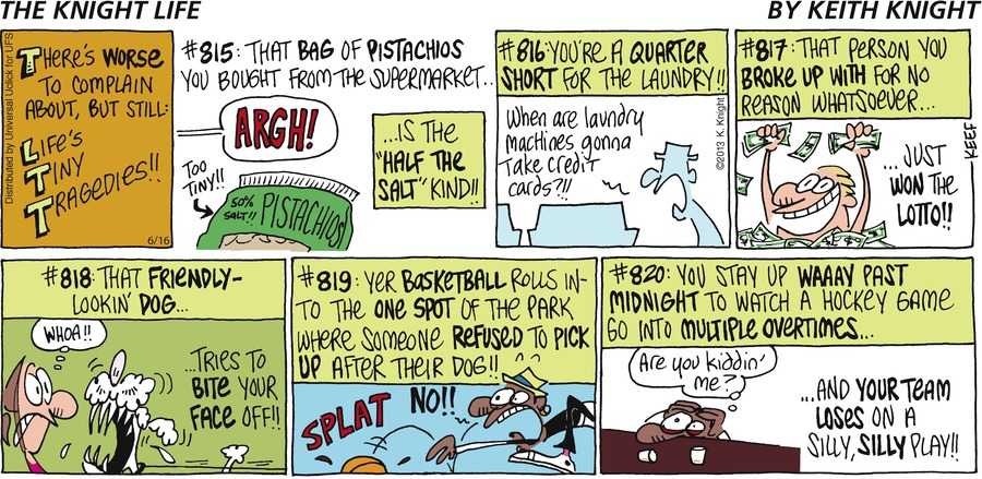 The Knight Life Comic Strip for June 16, 2013 
