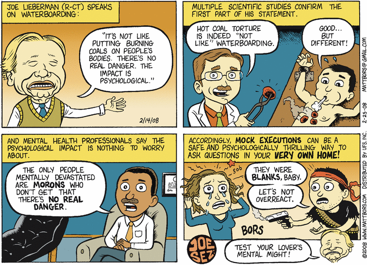 Matt Bors Comic Strip for February 23, 2008 