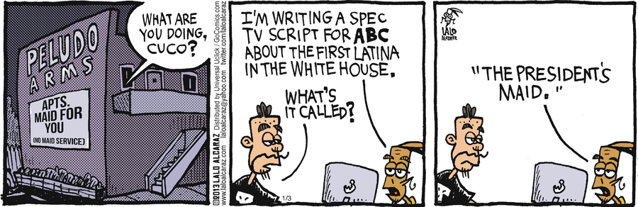 La Cucaracha Comic Strip for January 03, 2013 