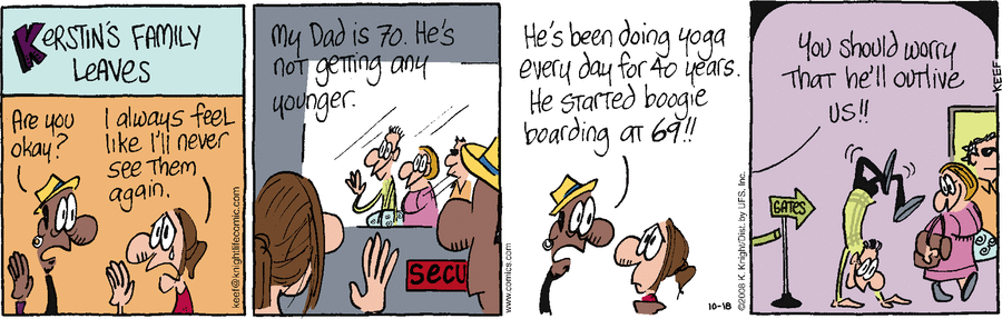 The Knight Life Comic Strip for October 18, 2008 