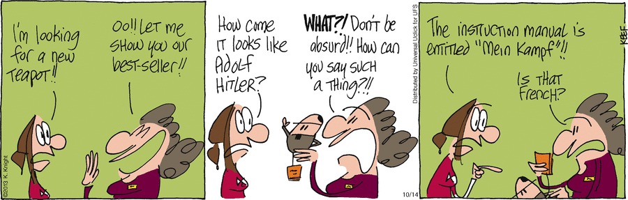 The Knight Life Comic Strip for October 14, 2013 