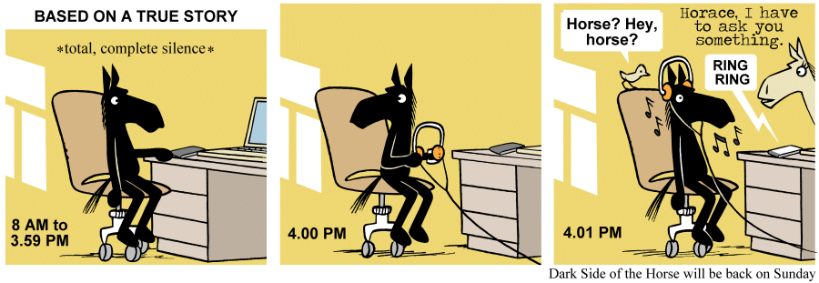 Dark Side of the Horse Comic Strip for August 22, 2014 