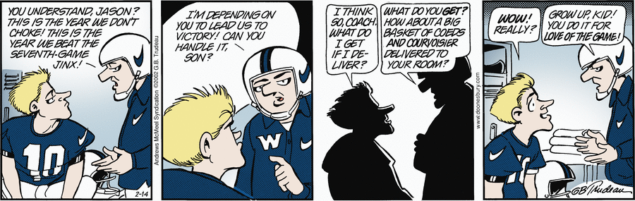 Doonesbury Comic Strip for February 14, 2025 