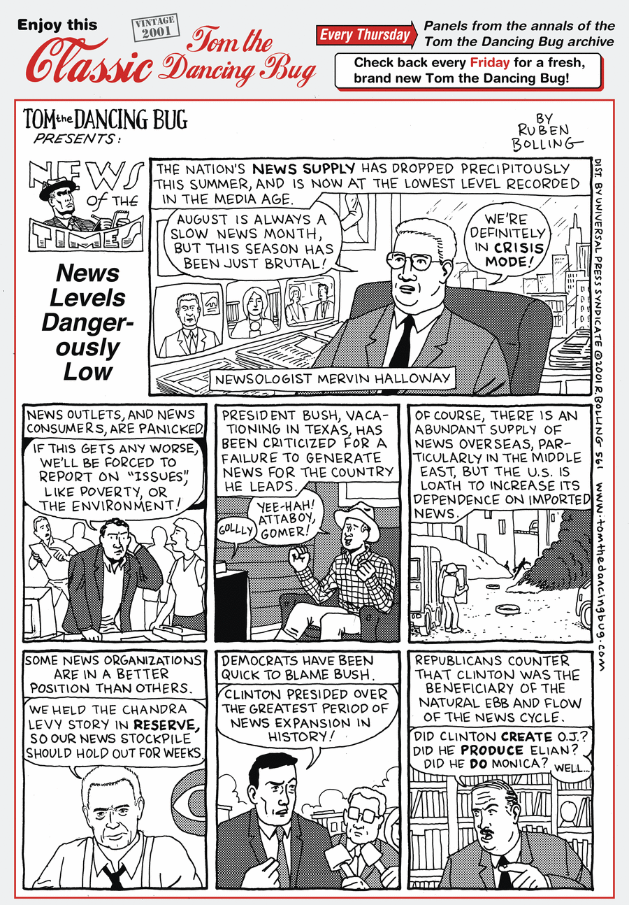 Tom the Dancing Bug Comic Strip for March 15, 2018 