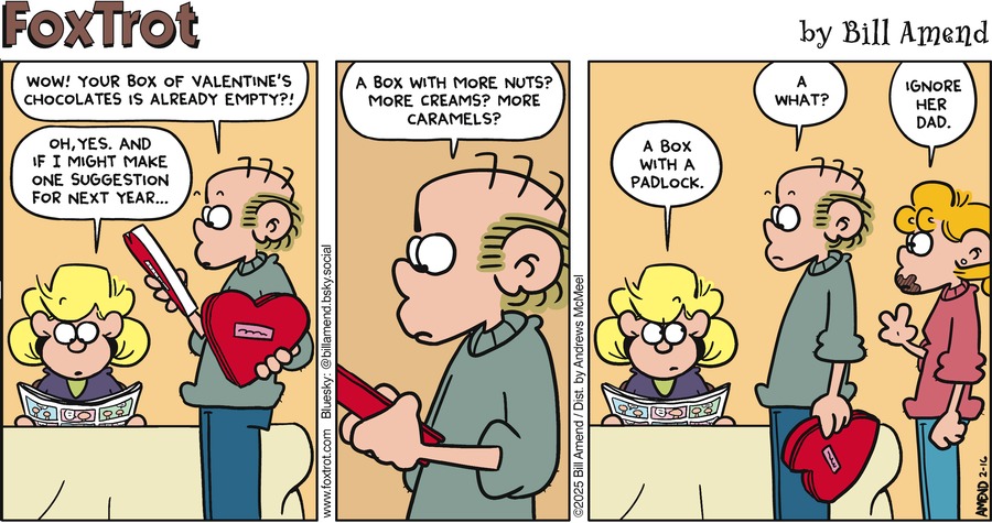 FoxTrot Comic Strip for February 16, 2025 