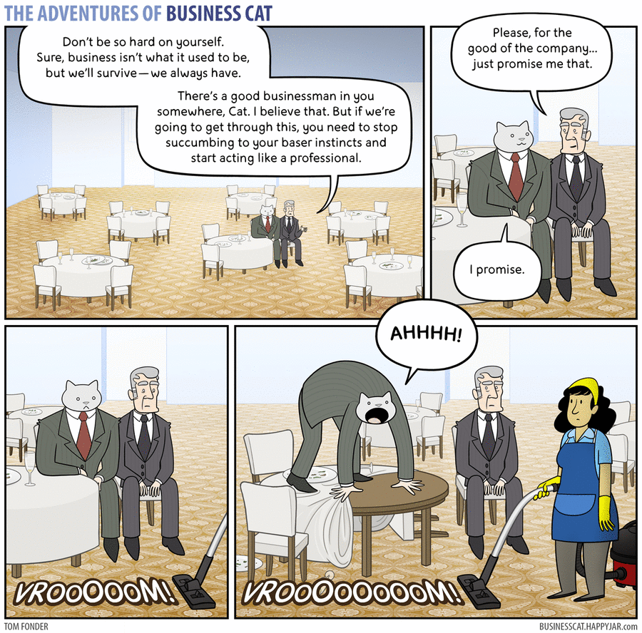 The Adventures of Business Cat Comic Strip for December 21, 2015 