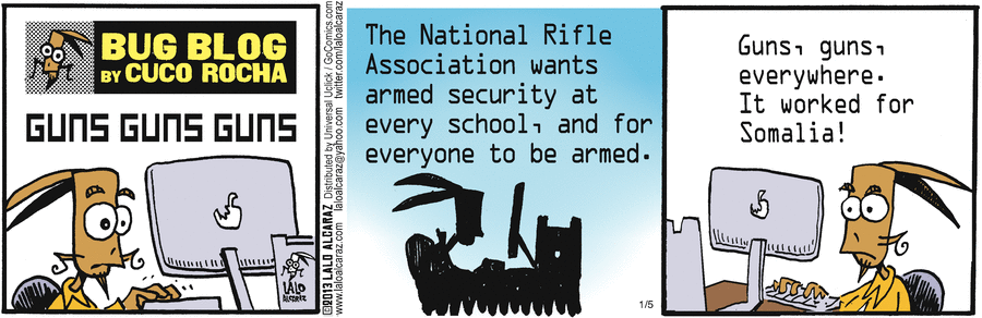 La Cucaracha Comic Strip for January 05, 2013 
