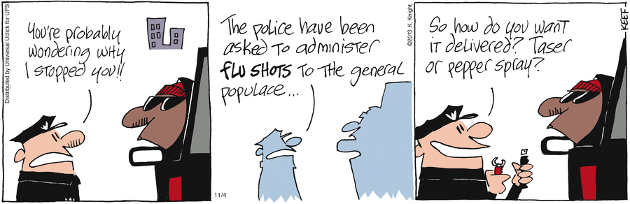 The Knight Life Comic Strip for November 04, 2013 