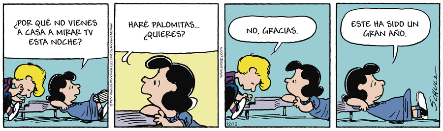 Snoopy en Español Comic Strip for December 12, 2024 