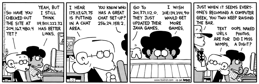 FoxTrot Comic Strip for December 30, 1997 
