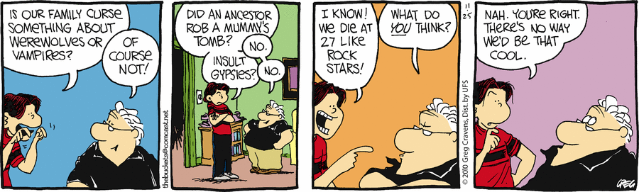 The Buckets Comic Strip for November 25, 2010 