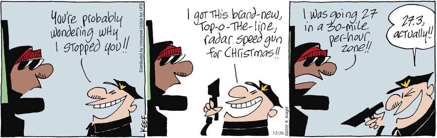 The Knight Life Comic Strip for December 26, 2012 