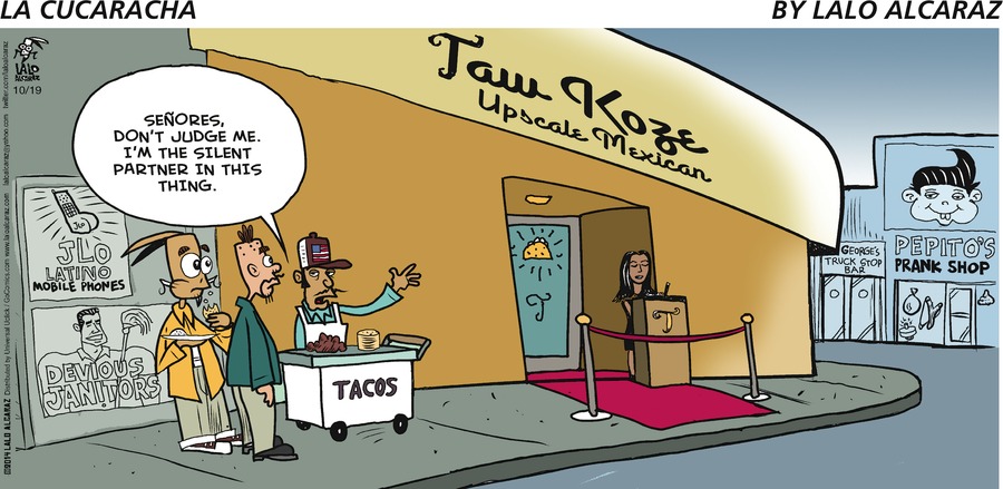 La Cucaracha Comic Strip for October 19, 2014 
