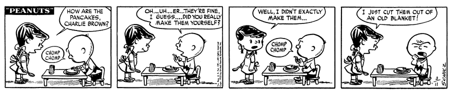 Peanuts Comic Strip for February 11, 1952 