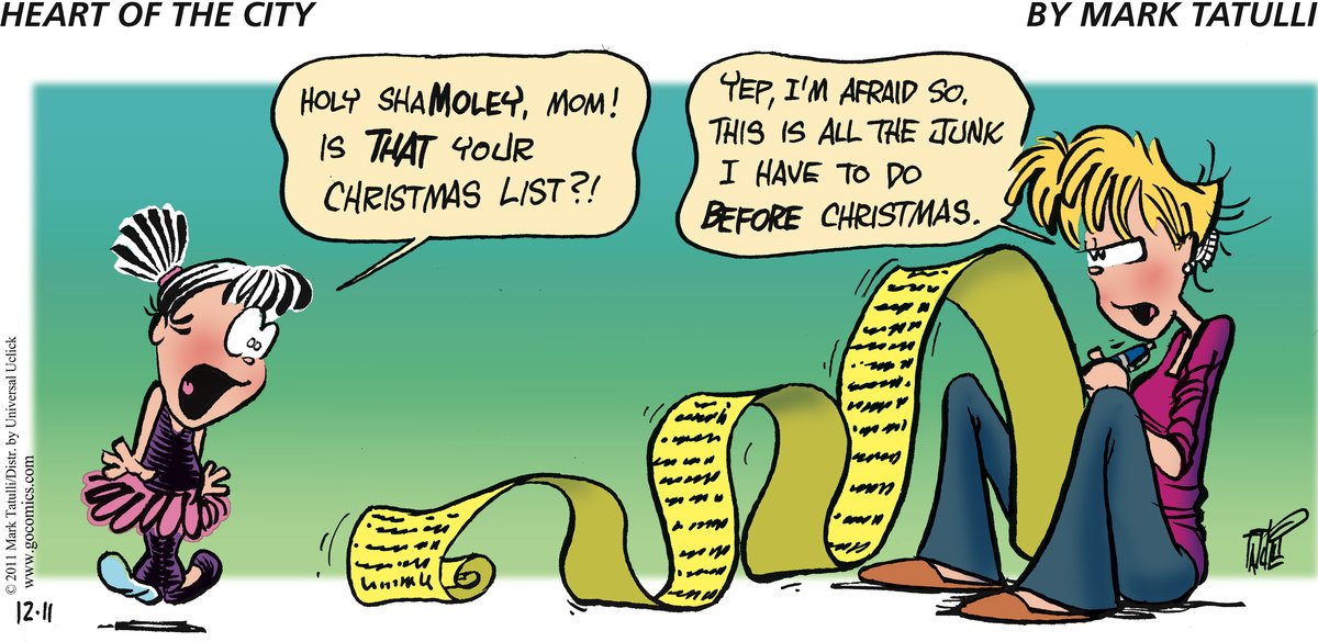 Heart of the City Comic Strip for December 11, 2011 