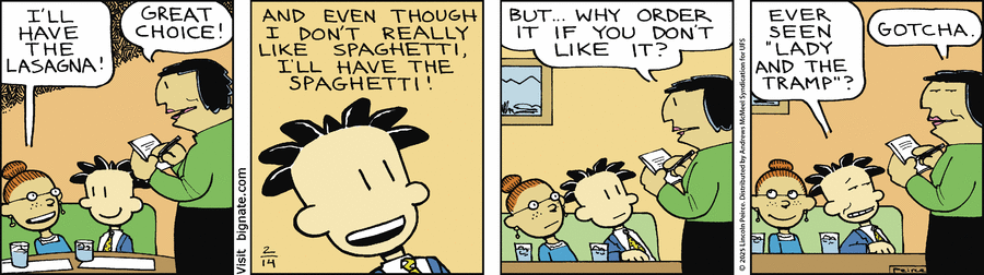 Big Nate Comic Strip for February 14, 2025 