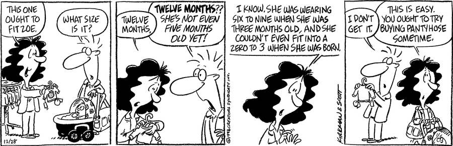 Baby Blues Comic Strip for December 28, 1990 