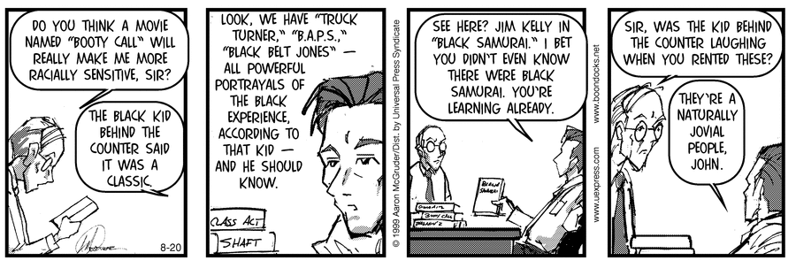 The Boondocks Comic Strip for August 20, 1999 