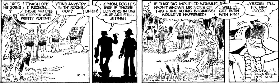Alley Oop Comic Strip for October 05, 1970 