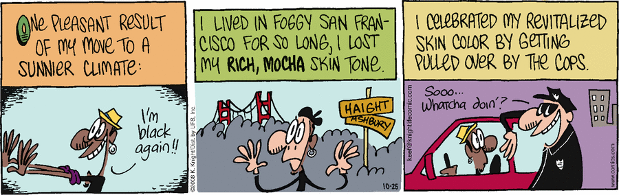 The Knight Life Comic Strip for October 25, 2008 