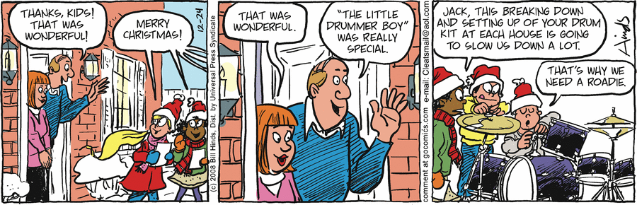 Cleats Comic Strip for December 24, 2008 