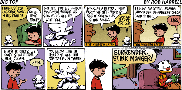 Big Top Comic Strip for November 23, 2003 