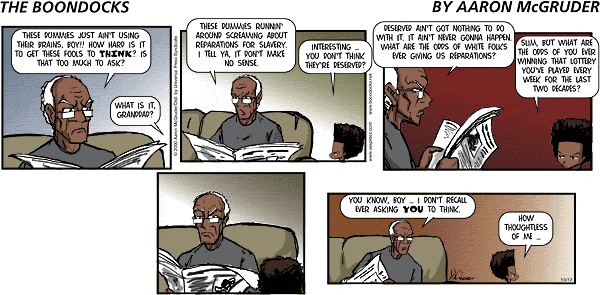 The Boondocks Comic Strip for May 15, 2011 