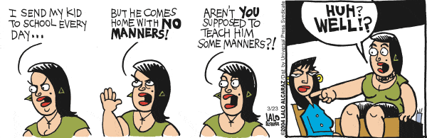 La Cucaracha Comic Strip for March 23, 2004 