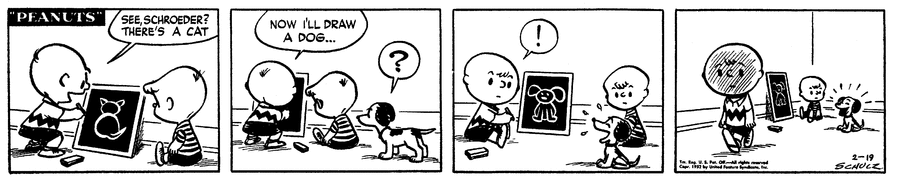 Peanuts Comic Strip for February 19, 1952 