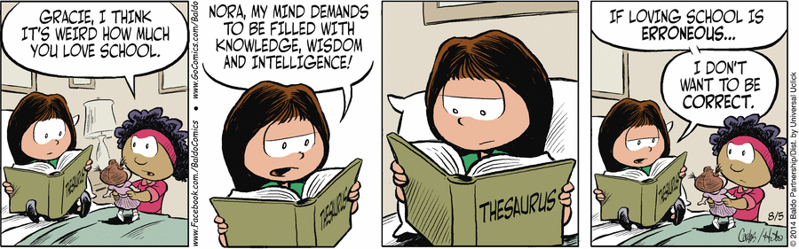 Baldo Comic Strip for August 05, 2014 