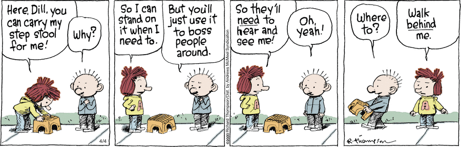 Cul de Sac Comic Strip for April 04, 2024 