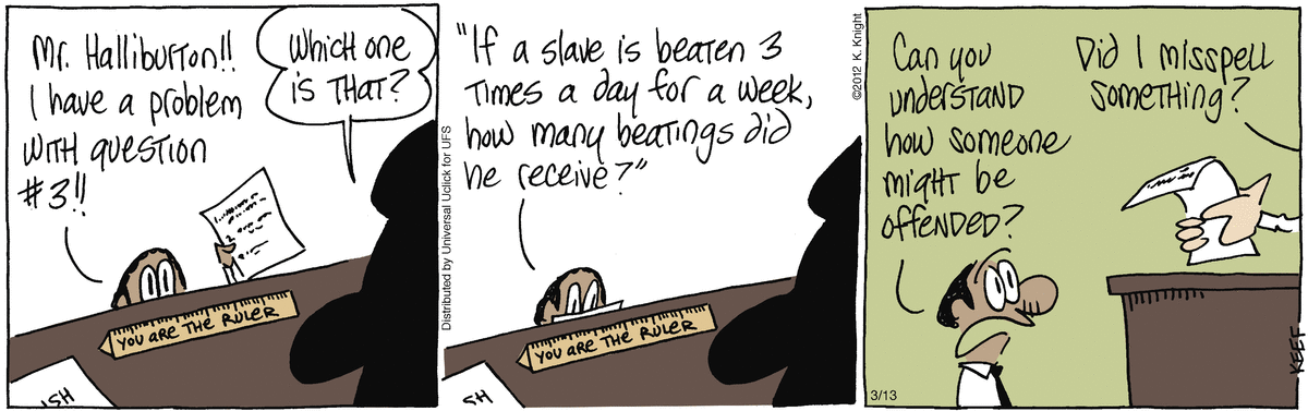 The Knight Life Comic Strip for March 13, 2012 