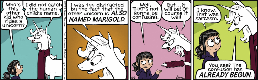 Phoebe and Her Unicorn Comic Strip for February 21, 2024 