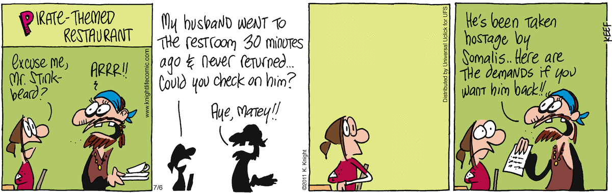 The Knight Life Comic Strip for July 06, 2011 
