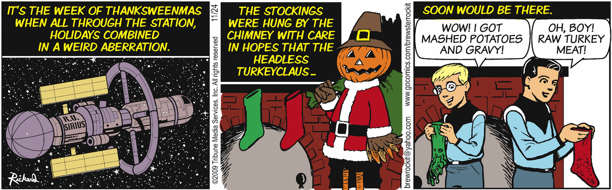 Brewster Rockit Comic Strip for November 24, 2009 